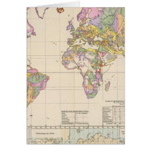 Cartão Ubersicht der Erde - Visão geral do mapa da Terra