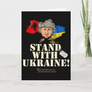Cartão Ucrânia Alnia Zelenskyy Apoie a Ucrânia
