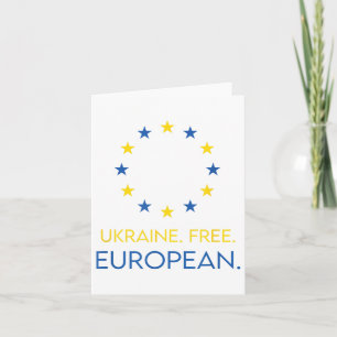 Cartão Ucrânia. Gratuito. Europeu. - Apoiar O Futuro Na E
