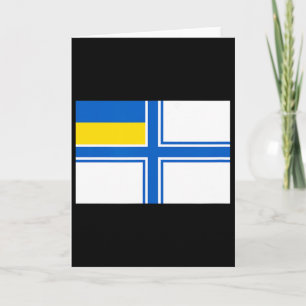 Cartão Ucrânia Ucraniano Bandeira da Ucrânia Naval Bandei