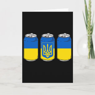 Cartão Ucrânia Ukraina Bandeira Pivo Ussr Lata De Cerveja