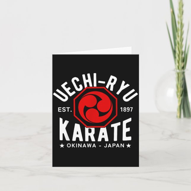 Cartão Uechi Ryu Karate Do Martial Arts Japan Tokyo  (Frente)