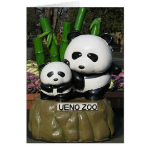 Cartão Ueno Zoo Panda Sinal