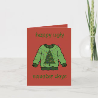 Cartão ‘Ugly sweater’ kerst