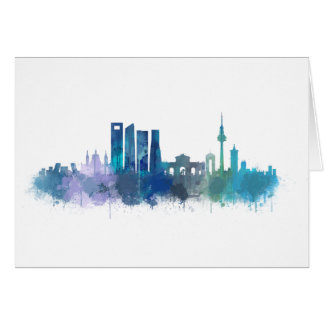 Cartão UHD Madrid Skyline v3bb