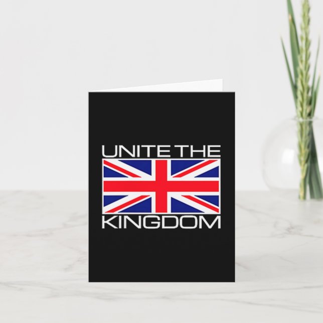 Cartão Uk British Union Jack Flag Unite The Kingdom  (Frente)