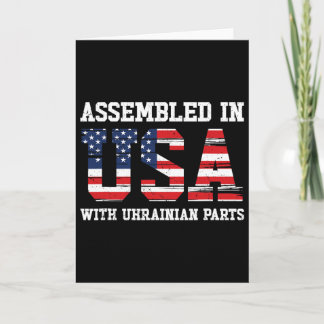 Cartão Ukrainian American Patriot Usa Grown Ukraine Us Fl