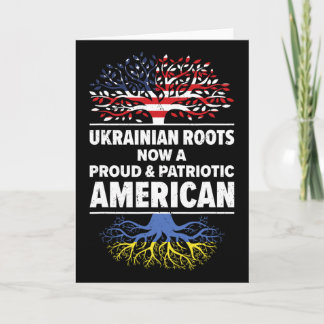 Cartão Ukrainian American Patriot Usa Grown Ukraine Us Fl
