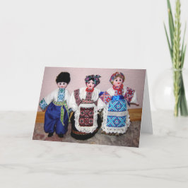 Cartão Ukrainian Dolls