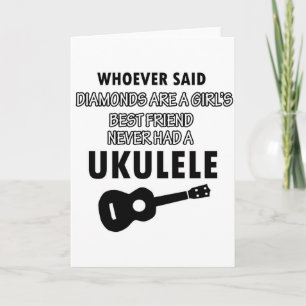 Cartão Ukulele musical instrument designs