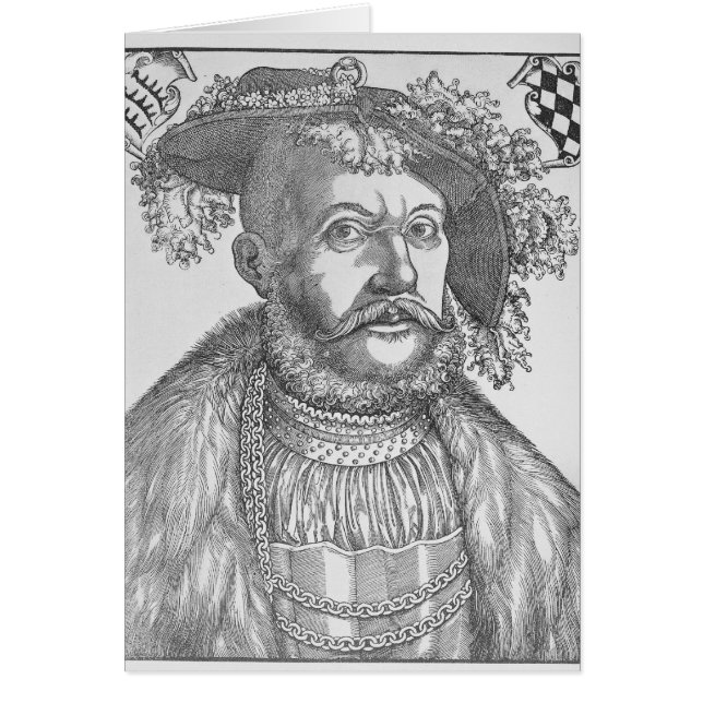 Cartão Ulrich, duque de Wurttemberg (Frente)