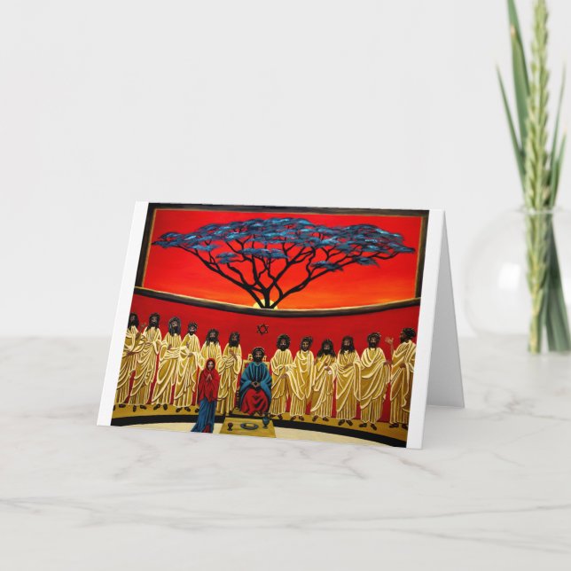 Cartão Última ceia de Rastafarian (Frente)