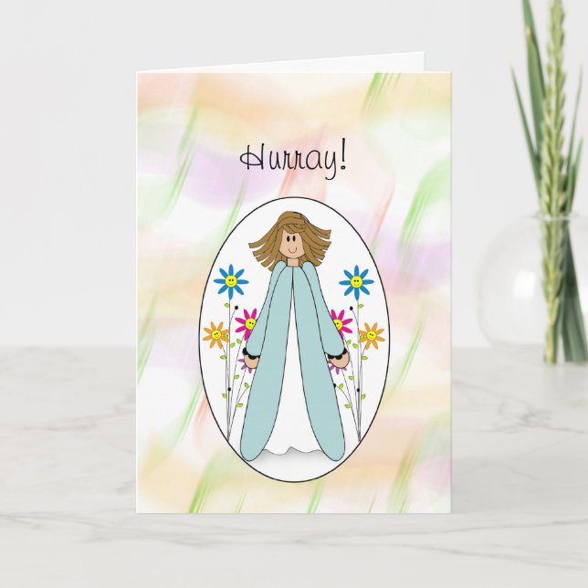 Cartão Última Ronda de Parabéns de Química (Frente)