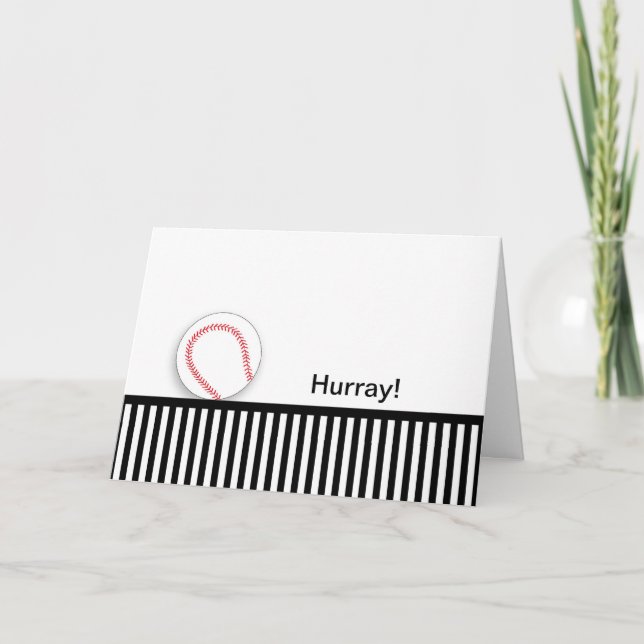 Cartão Última Ronda de Parabéns de Quimio - Baseball (Frente)