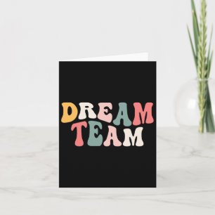 Cartão Último Dia Da Escola De Volta À Equipe De Sonhos D