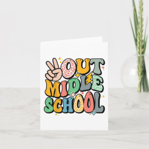 Cartão Último Dia Da Escola Secundária Camisa Fresco De P