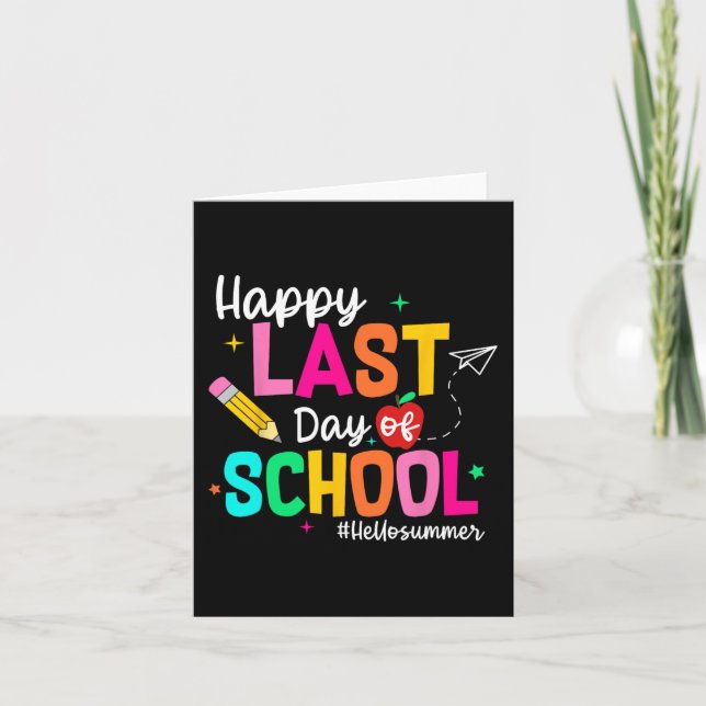 Cartão Último Dia De Estudante De Ensino Superior (Frente)