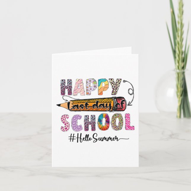 Cartão Último Dia De Licenciação De Professores Do Último (Frente)