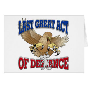 Cartão Último grande ato do desafio