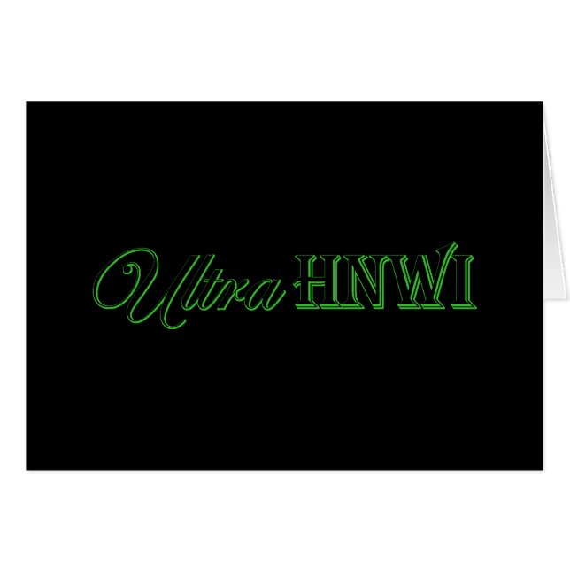 Cartão Ultra HNWI (Frente Horizontal)