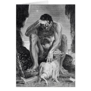 Cartão Ulysses que escapa de Polyphemus os Cyclops