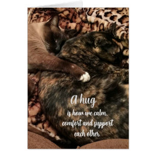 Cartão "Um abraço..................."