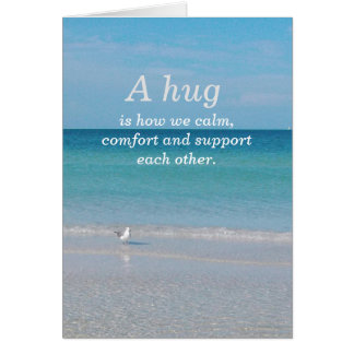Cartão "Um abraço..................."