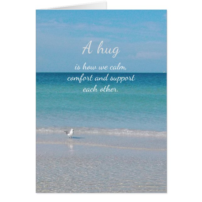 Cartão "Um abraço..................." (Frente)