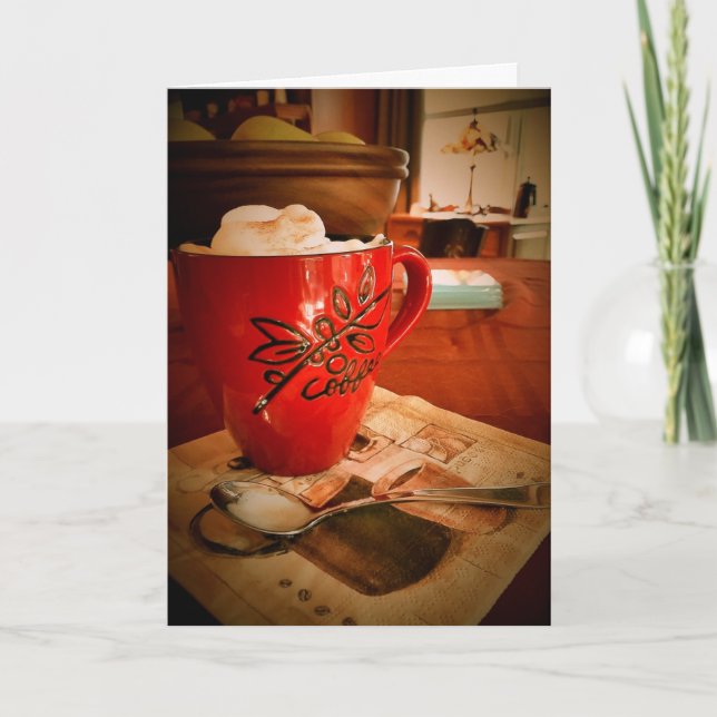 Cartão Um Adorável Tipo de Aniversário Latte (cartão) (Frente)