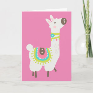 Cartão Um Alpaca Adorável, Aniversário