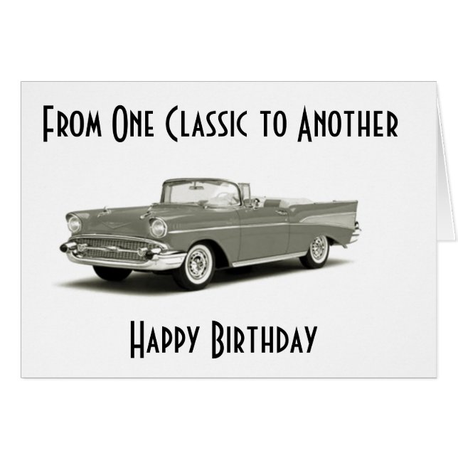 CARTÃO UM ANIVERSÁRIO CLÁSSICO" E ENVELHECIDO PARA "PERFE (Frente Horizontal)
