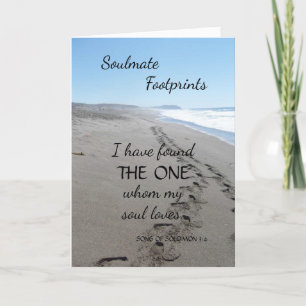 Cartão Um Aniversário De Soulmate Encontrou A Única Placa