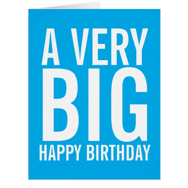 Cartão Um aniversário muito feliz (Frente)