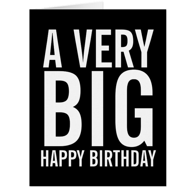 Cartão Um aniversário muito feliz (Frente)