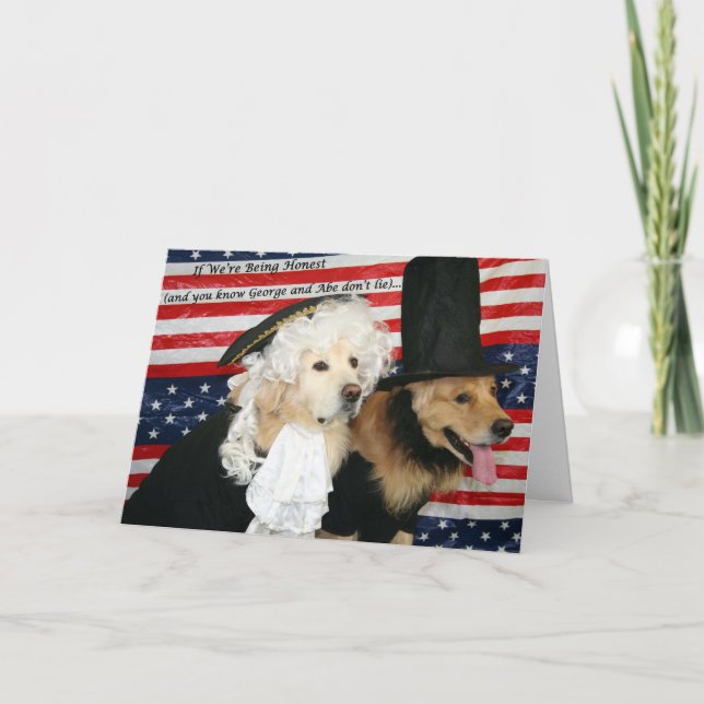 Cartão Um aniversário presidencial Ouro (Frente)