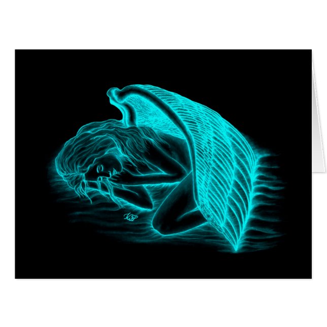 Cartão Um Anjo Dormindo (Frente horizontal)