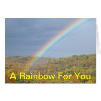 CARTÃO UM ARCO-ÍRIS PARA VOCÊ