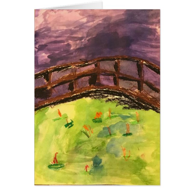 Cartão Um artigo original feito por uma criança com (Frente)