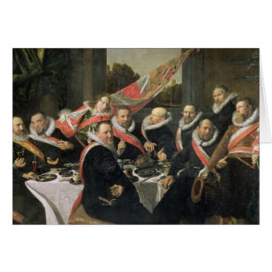 Cartão Um banquete dos oficiais do St George Militi