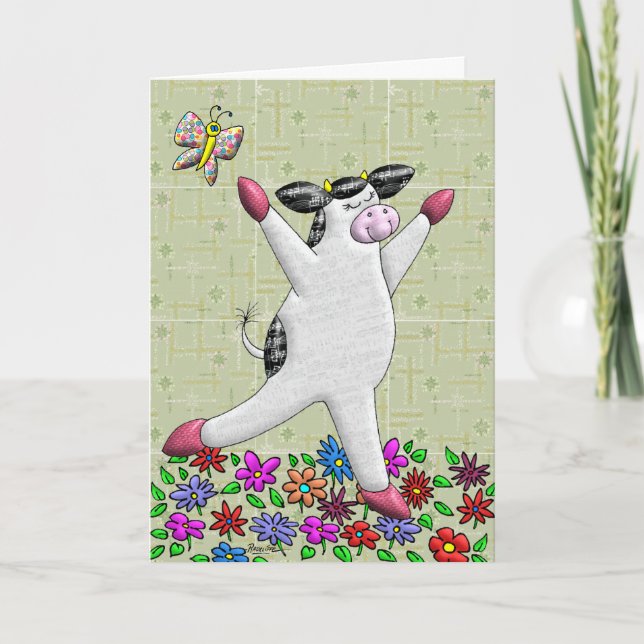 Cartão Um belo aniversário (Frente)