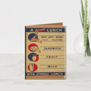 Cartão Um Bom Almoço Escolar