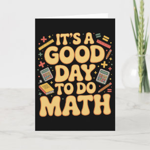 Cartão Um Bom Dia Para Fazer Professor De Matemática Aman