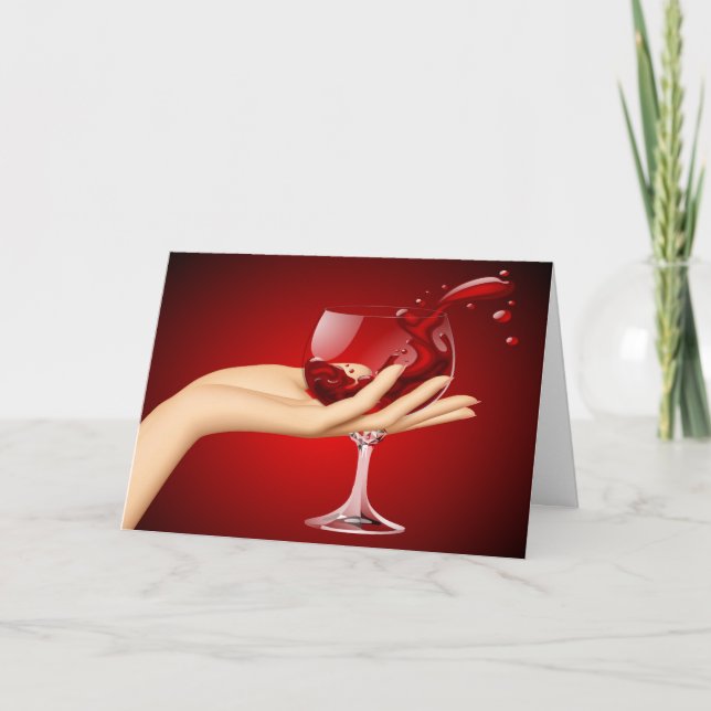 Cartão Um brinde distante (Frente)