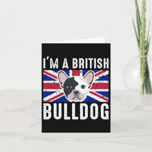 Cartão Um britânico Bulldog England Union Jack