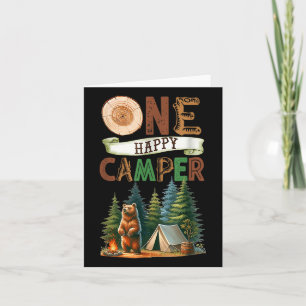 Cartão Um Campista Feliz Primeira Família Aniversário Cam