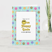 "Um Cara Feliz" Retro Sorri Aniversário