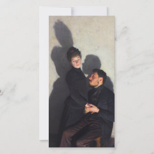 Cartão Um Casal com sombras de transmissão (por Emile Fr