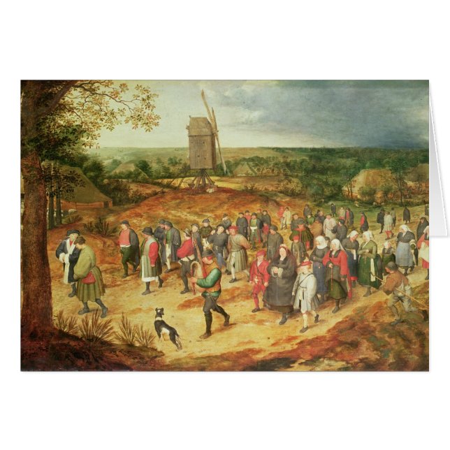 Cartão Um casamento do camponês (Frente Horizontal)