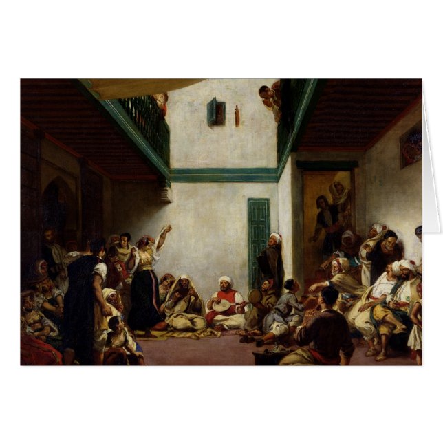 Cartão Um casamento judaico em Marrocos, 1841 (Frente Horizontal)