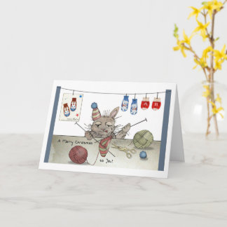 Cartão Um Chapéu de Natal